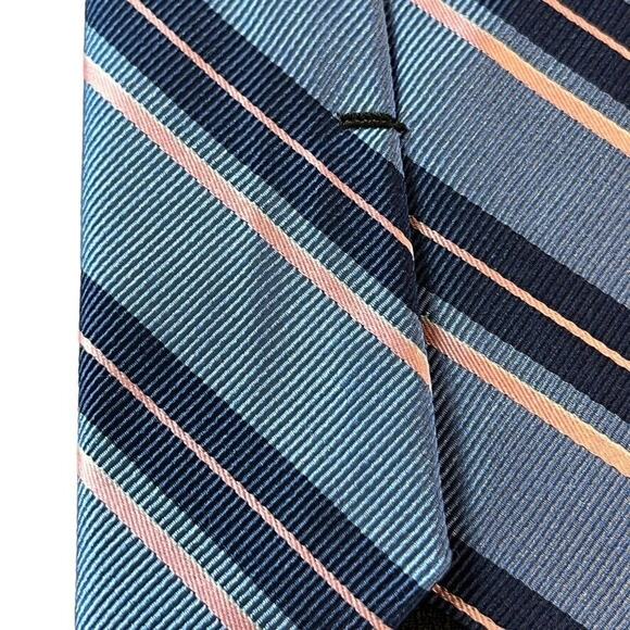Jos A Bank Joseph Traveler Stain Resistant Mens 100% Silk Necktie Blue Tie - Picture 15 of 16